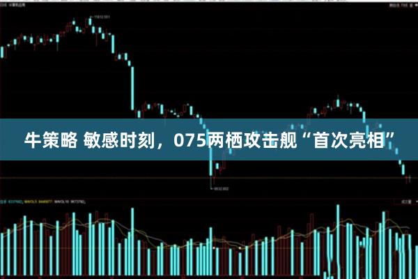 牛策略 敏感时刻,075两栖攻击舰“首次亮相”